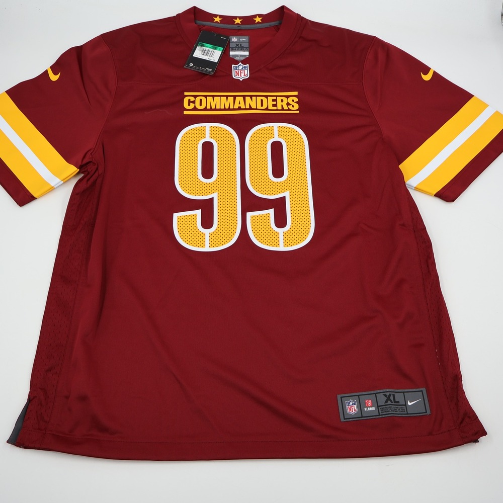 Nike Washington Commanders Jersey Mens XL Burgundy Chase Young 99 On Field